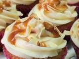 Cupcakes au caramel beurre salé et amandes