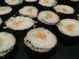 Makis concombre- truite fumée (spécial débutants)
