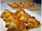 Ronde Interblogs, petits croissants de saumon et jambon