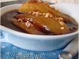 Tour en cuisine, poires au caramel beurre salé