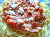 Tagliatelles au chèvre frais
