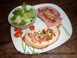 Bruschetta Jambon & tomate - Recette facile de cuisine |