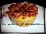 Flan de patate douce aux lardons et lait de coco