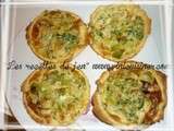 Mini flamiches aux poireaux