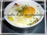 Oeufs cocotte aux poireaux et reblochon