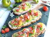 Tartines sans gluten avocat – tomate à la mexicaine { Crousti-Défi }