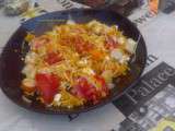 Salade de couscous parfumée au surimi
