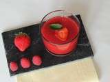 Soupe de fraises et framboises (au Thermomix)