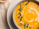 Gazpacho de carottes à l’orange et curry