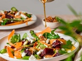 Salade aux asperges, betteraves et carottes