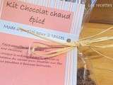 Cadeau gourmand : Kit pour chocolat chaud épicé à offrir