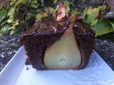 Cake moelleux au chocolat amandes et poires entières au companion thermomix ou sans robot