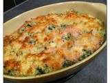 Gratin de spaetzles aux épinards