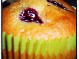 Muffins à la pistache et aux griottes