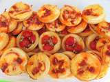 Minis tartelettes aux tomates cerises du jardin et huile d'olive Oliveraie JeanJean
