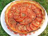 Tarte à la tomate et aux oignons confits