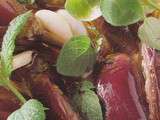 Aubergines et tomates confites à la graisse de canard