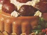 Bavarois de marrons glacés, vanille de Tahiti et vieux Kirsch