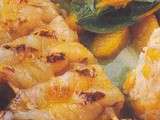 Brochettes de gambas à l’orange et au gingembre