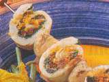 Colimaçons de soles aux huîtres, vinaigrette de pimientos del Piquillo