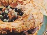 Couronne aux amandes effilées et à la crème de chocolat