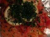 Dos de saumon en papillote au gingembre frais et au citron