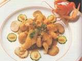 Fricassée de soles et écrevisses au fenouil