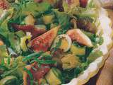 Magret fumé en salade aux fruits d’automne