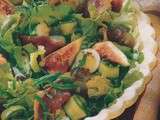 Magret fumé en salade aux fruits d’automne