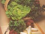 Méli-mélo de salades au jarret de veau à l’orange et herbes fines