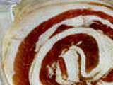 Mille-feuilles de légumes à la ventrèche roulée aux épices basques