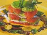 Mille-feuilles de sardines marinées et pois gourmands croquants