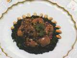 Poêlée de rognon de veau au vin de Chinon et aux peanuts