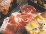 Raclette au bleu de Gex et ventrêche roulée