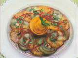 Salade d’oranges et kiwis au vin doux vanillé