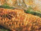 Saumon farci en croûte, sauce au beurre d’orange