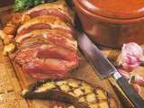 Selle d’agneau à l’aubergine