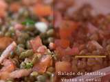 Salade de lentilles verte et corail