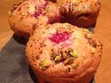 Muffins framboise pistache