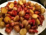 Batatas com Salchichas Salteadas na Actifry / Pommes de Terres et Saucisse Sauté dans l' Actifry