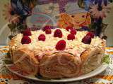 Gâteau Roulé aux Fraises et Crème Framboises / Bolo Rolo de Morangos com  Creme de Framboesas