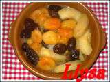 L'ham lahlou aux quatre fruits (viande sucrée aux quatre fruits)