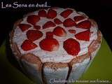 Charlotte à la mousse aux fraises