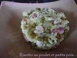 Risotto au poulet et petits pois