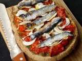Bruschetta tomatée aux sardines fraîches, fenouil et tapenade