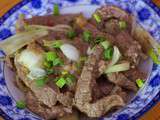 Repas corréen, le plat principal : le bulgogi de boeuf