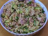 Salade de quinoa au poulet et lait de coco