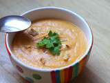Soupe de carottes au beurre de cacahuète, saveur thaï