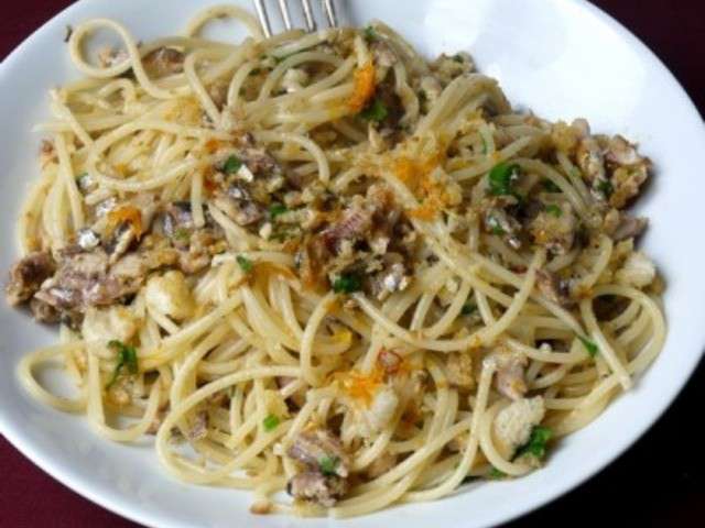 Recettes de Sardines et Spaghetti
