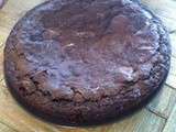 Gâteau au chocolat noir Pointe de Fleur de Sel Noir Éclats d'amandes aux noix de Pécan